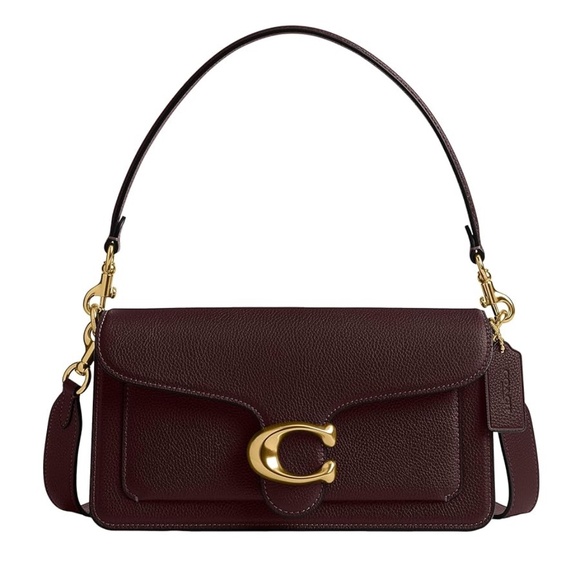 Coach Handbags - COACH TABBY SHOULDER BAG HANDBAG 26 PEBBLED LEATHER MERLOT